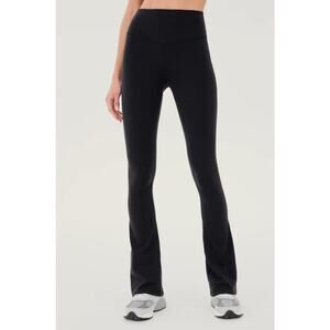 SPLITS59 Women's Raquel High Waist Flared Leggings Medium Black Athletic NWT